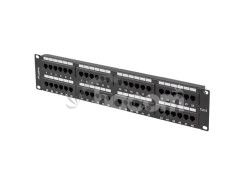 PATCH PANEL 48 PORTOV 2U 19" CAT.6 UTP �IERNY LANBERG PPU6-2048-B