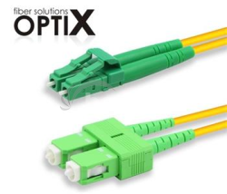 Patchcord FO duplex LC/APC-SC/APC 9/125um SM, 1m, OS2