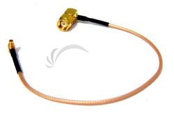 pigtail 25cm RG316 MMCX - RSMA male 90 uhlov MMCX-RSM90