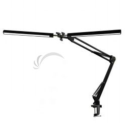 Platinet PDLD20 stoln LED lampa Flexy 20W stmievaten s klipom, 2 ramen, ierna PLADLL20N