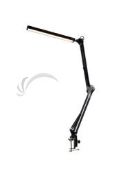 Platinet stoln LED lampa Flexy 10W stmievaten s klipom, 1 rameno, ierna PLADLL10N