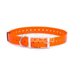 Plastov obojok s okom, oranov - 20 mm x 70 cm