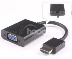 Predvodnk HDMI na VGA so zvukom 3,5mm jack- ierny khcon-19