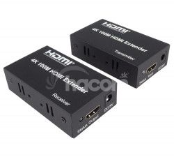 PremiumCord 4K HDMI extender na 100m cez jeden kbel Cat5e / Cat6 khext100-2