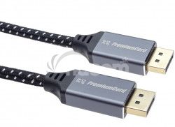 PremiumCord DisplayPort 1.4 ppojn kabel, kovov a zlacen konektory, 1m kport10-01