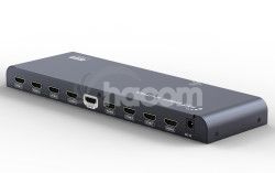 PremiumCord HDMI 2.0 splitter 1-8 port, 4kx2k@60Hz khsplit8f