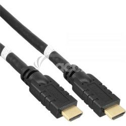 PremiumCord HDMI 4K/60Hz, ethernet, zo zosilovaa, 3x tienen, 25m kphdm2r25