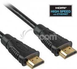 PremiumCord HDMI High Speed + Ethernet kbel, pozlten konektory, 15m kphdme15