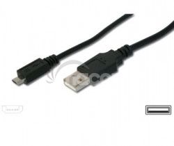 PremiumCord Kbel micro USB, AB 0,5m ku2m05f