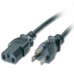 PremiumCord K�bel sie�ov� k po��ta�u 2m s USA z�str�kou kpsp2-usa