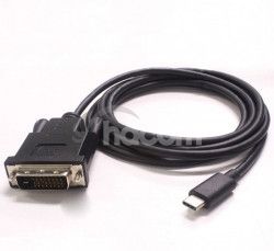 PremiumCord Kbel USB-C na DVI, FullHD @ 60Hz, 1,8m ku31dvi02