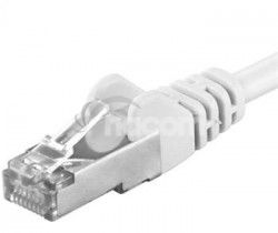 PremiumCord Patch kbel cat6 S-FTP, RJ45-RJ45, AWG 26/7 0,25m biela sp6asftp002W