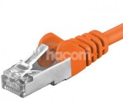 PremiumCord Patch kbel cat6 S-FTP, RJ45-RJ45, AWG 26/7 0,25m oranov sp6asftp002E