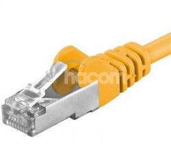 PremiumCord Patch kbel cat6 S-FTP, RJ45-RJ45, AWG 26/7 1,5m, lt sp6asftp015Y