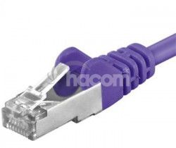 PremiumCord Patch kbel cat6 S-FTP, RJ45-RJ45, AWG 26/7 1m, fialov sp6asftp010V