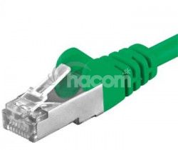 PremiumCord Patch kbel cat6 S-FTP, RJ45-RJ45, AWG 26/7 5m, zelen sp6asftp050G
