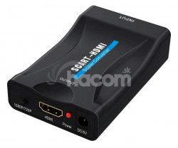 PremiumCord prevodnk SCART na HDMI FullHD s napjacm zdrojom 230V khscart02