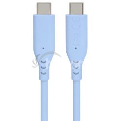 PremiumCord silik�nov� USB-C 60W, modr�, 1.5m ku31sa15b