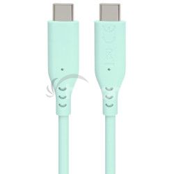PremiumCord silik�nov� USB-C 60W, tyrkysov�, 1.5m ku31sa15t