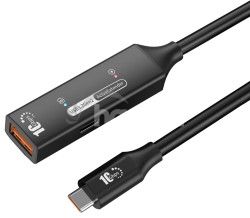 PremiumCord USB-A repeater + k�bel USB-C, 7m ku3rep7bl