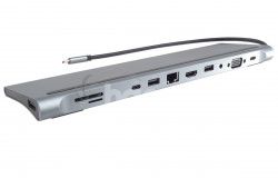 PremiumCord USB-C Full Size MST Dokovacia stanica vhodn pod notebook ku31dock17