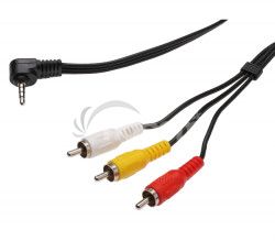PremiumCord Video + Audio kbel, stereo 3.5mm 4 pinov - 3x CINCH RCA tienen, M / M, 1,5m kjack4cin