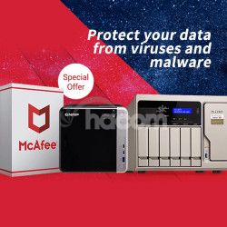 QNAP LS-MCAFEE-2Y - McAfee antivrus 2 roky license, Physical Package LS-MCAFEE-2Y