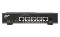 QNAP switch QSW-3205-5T (5x 10GbE port, pasiv. chladenie, podpora 100M/1G/2,5G/5G a 10G) QSW-3205-5T