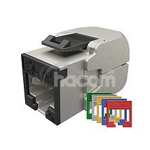 Samorezn� keystone Solarix CAT6A STP SXKJ-10G-STP-RAL-SA,RAL FIT moduly,GROUND LOCK,Comp.level,4PPoE 25286907