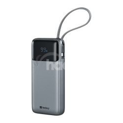 Sandberg All-in1 Powerbank 20000 mAh PD 67W, powerbanka s integrovan�m USB-C k�blom, �ierna 421-29