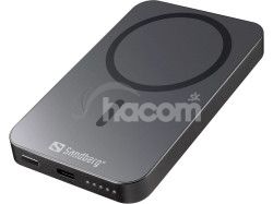 Sandberg Magnet Wireless Powerbank 5000 ALU 420-96