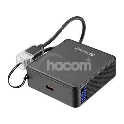 Sandberg Nano Powerbank 10000 mAh PD20W, kompaktn� powerbanka s USB-C k�blom, �ierna 421-34