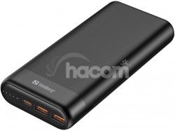 Sandberg Powerbank 20000mAh, USB-C PD 65W + 2x QC3.0, �ierna 420-62