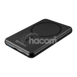Sandberg SemiSolidState Magnet Powerbank 5000 mAh PD20W, magnetick� powerbanka, �ierna 421-50