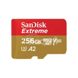 SanDisk Extreme microSDXC 256GB 190MB/s + adaptr SDSQXAV-256G-GN6MA