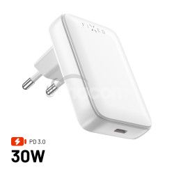 S�ov� GaN nab�ja�ka FIXED Slim s USB-C, PD, 30W FIXCG30S-C-WH
