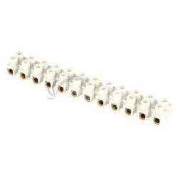 Skrutkov� svorkovnica 12� 4�6mm2, 450 V, biela A4102