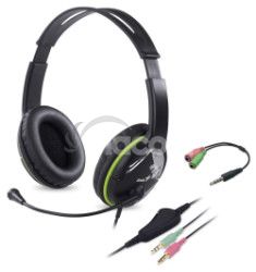 Slchadl s mik. GENIUS HS-400A green + redukcia 31710031400