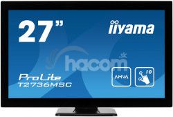 27 "LCD iiyama T2736MSC-B1 - 4ms, 300cd / m2, HDMI, VGA, DP, USB, T2736MSC-B1