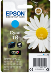 Epson Singlepack Cyan 18 Claria Home Ink C13T18024012