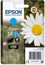 Epson Singlepack Cyan 18XL Claria Home Ink C13T18124012