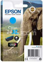 Epson Singlepack Cyan 24XL Claria Photo HD Ink C13T24324012