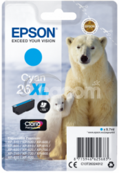 Epson Singlepack Cyan 26XL Claria Premium Ink C13T26324012