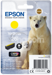 Epson Singlepack Yellow 26 Claria Premium Ink C13T26144012