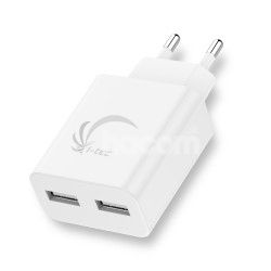 i-tec USB Power Charger 2 Port 2.4A White CHARGER2A4W