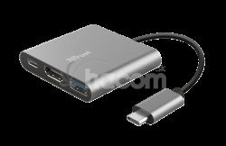 TRUST DALYX 3-IN-1 USB-C ADAPTER 23772