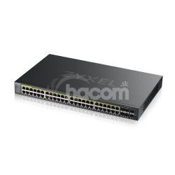 ZYXEL GS2220-50HP, 48port Gb L2 Switch, 1 GbE Uplink, PoE GS2220-50HP-EU0101F