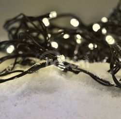 Vonkajia vianon reaz Solight , 50 LED, 5m, prvod 3m, 8 funkci, asova, IP44, studen biela