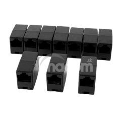 Spojka RJ45 (UTP), cat5, ierna spojkaRJ45blk