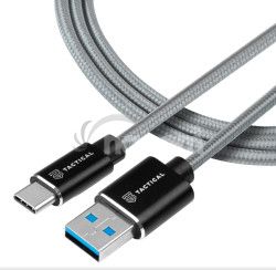 Tactical Fast Rope Aramid Cable USB-A/USB-C 0.3m Grey 8596311153105